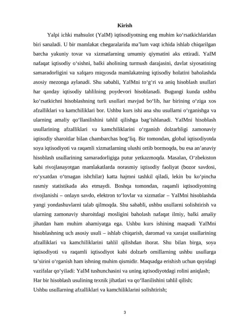 YaIMning hisoblash usullarining afzaliklari va kamchiliklari 3