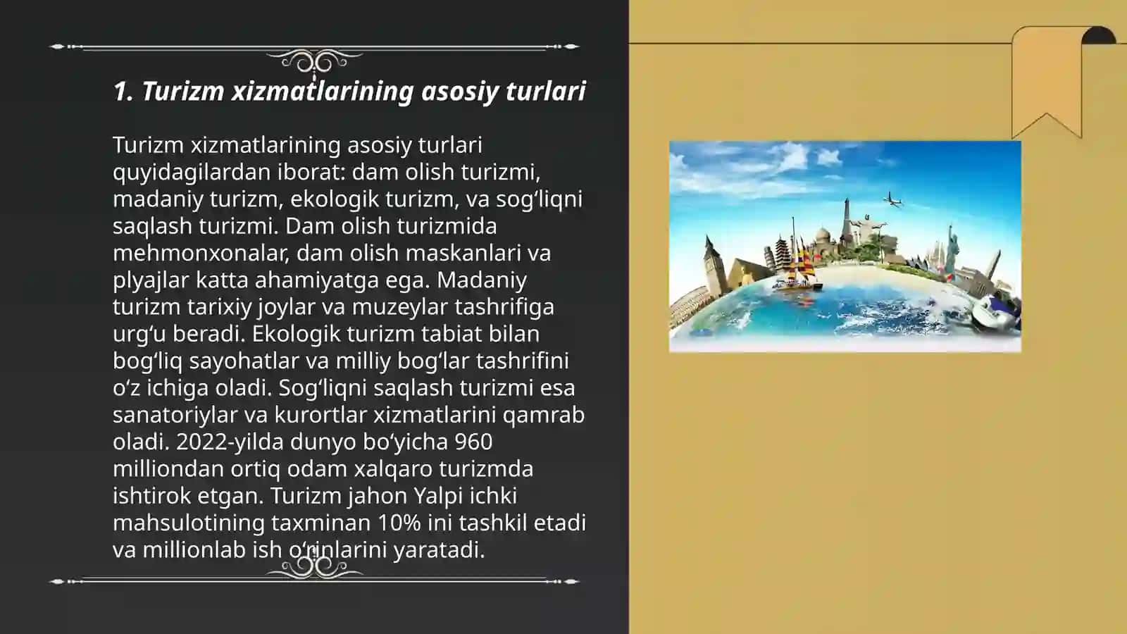 Turizm xizmatlarining asosiy turlari 3