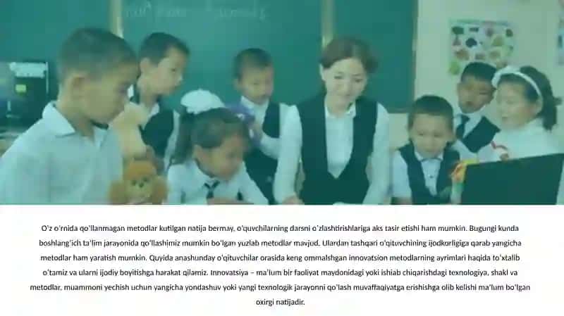 Dars jarayonini tashkilotish metodikasi 3