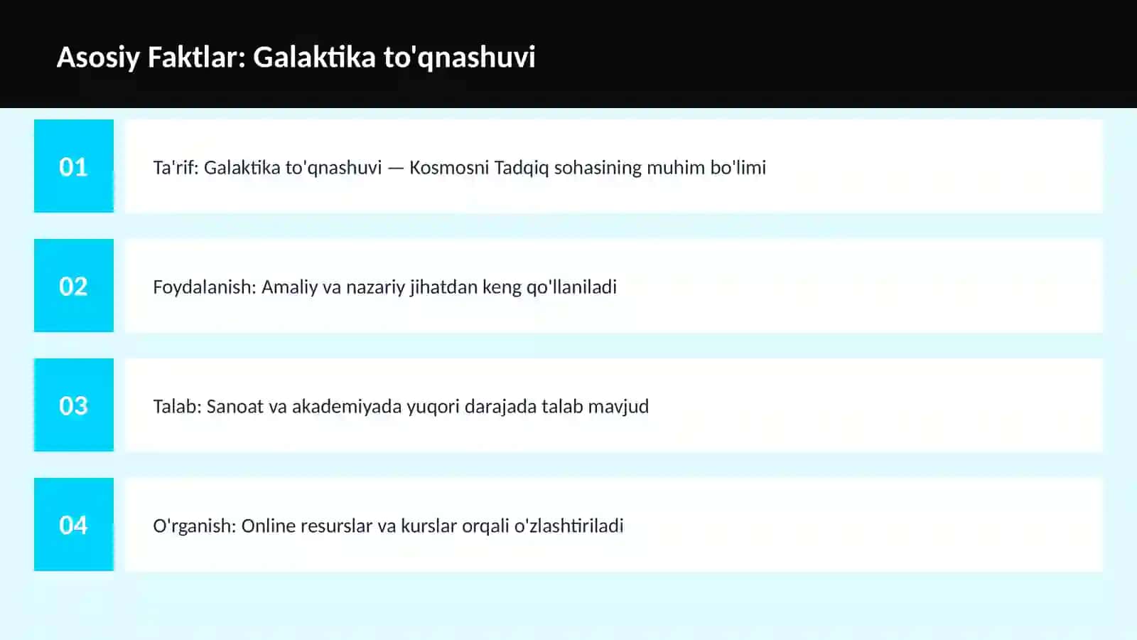 Galaktika to'qnashuvi 3