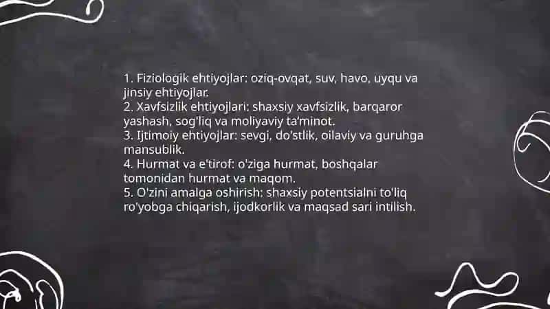 Motivatsiya nazariyalari(A. Maslou, A. Adler Z. Freyd) 3