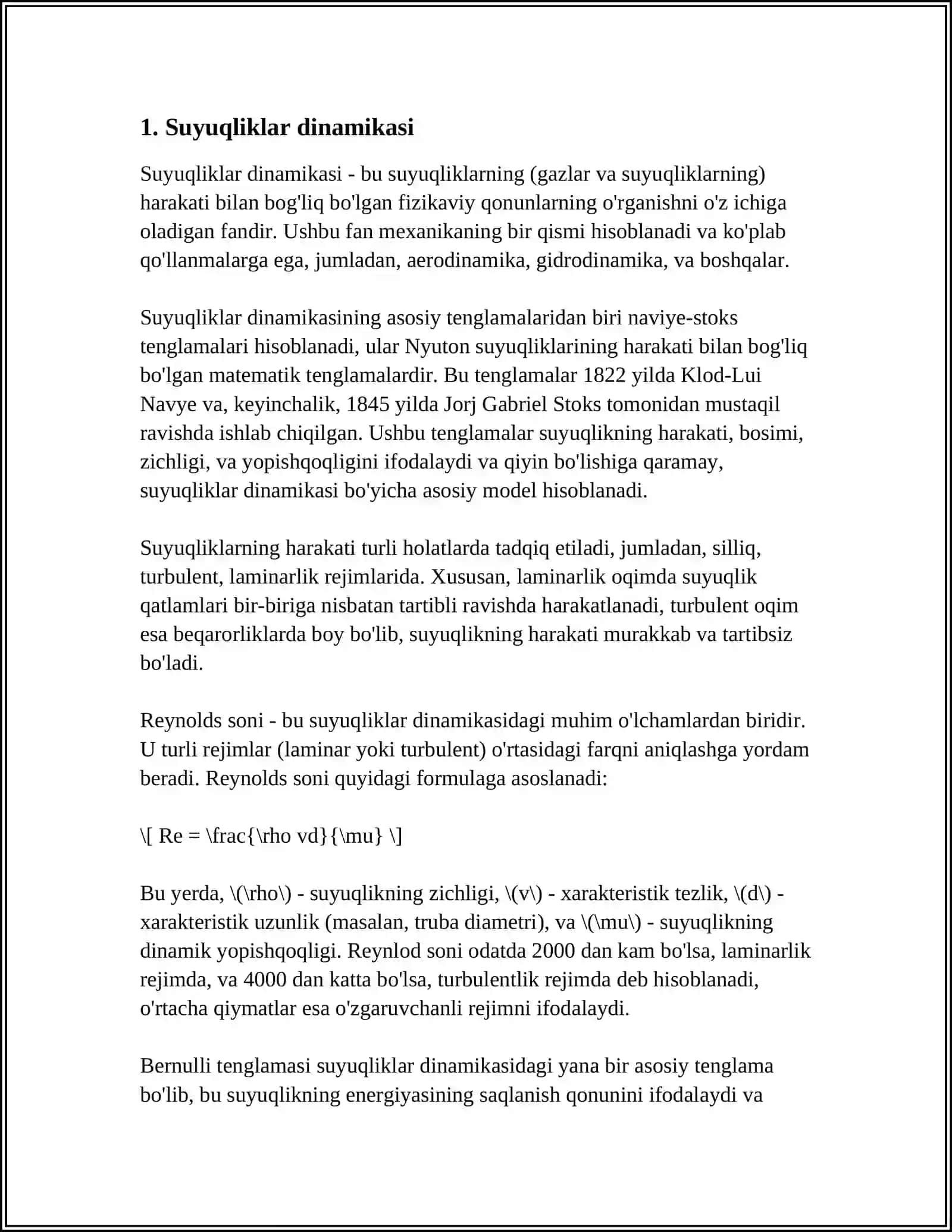 SUYUQLIKNING MURAKKAB MODILLARI 3