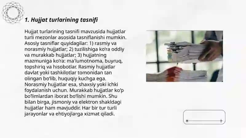 Hujjat turlari va hususiyatlari haqida 3