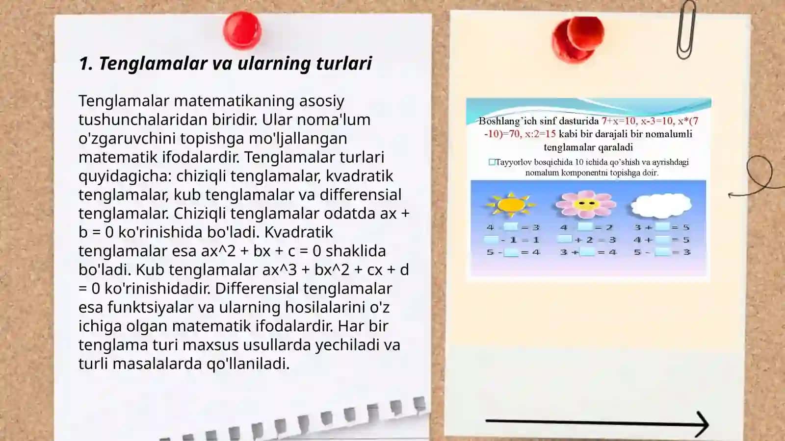 Tenglamalar 3