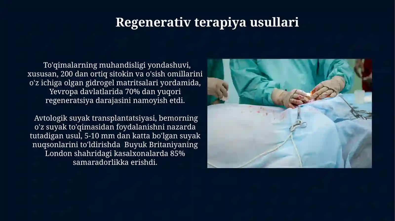 Suyak to‘qimalarining regenaratsiyasi va transplantatsiyasi 3