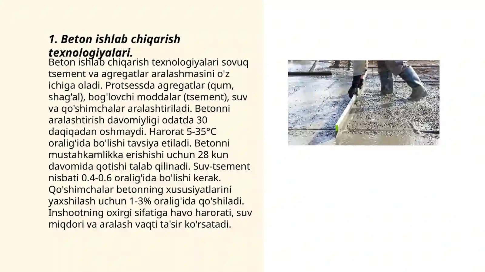 Beton va temir beton ishlab chiqarish sanoati chiqindilari 3