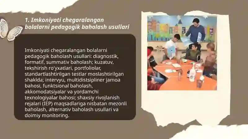 Imkoniyati chegaralangan bolalarni pedogogik ta'minotini tayyorlash usullari 3
