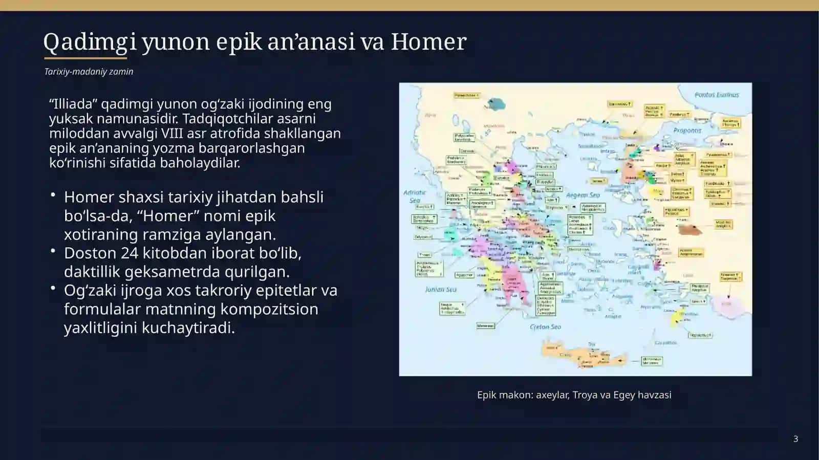 Homer “Illiada” dostoni va qadimgi yunon miflari 3