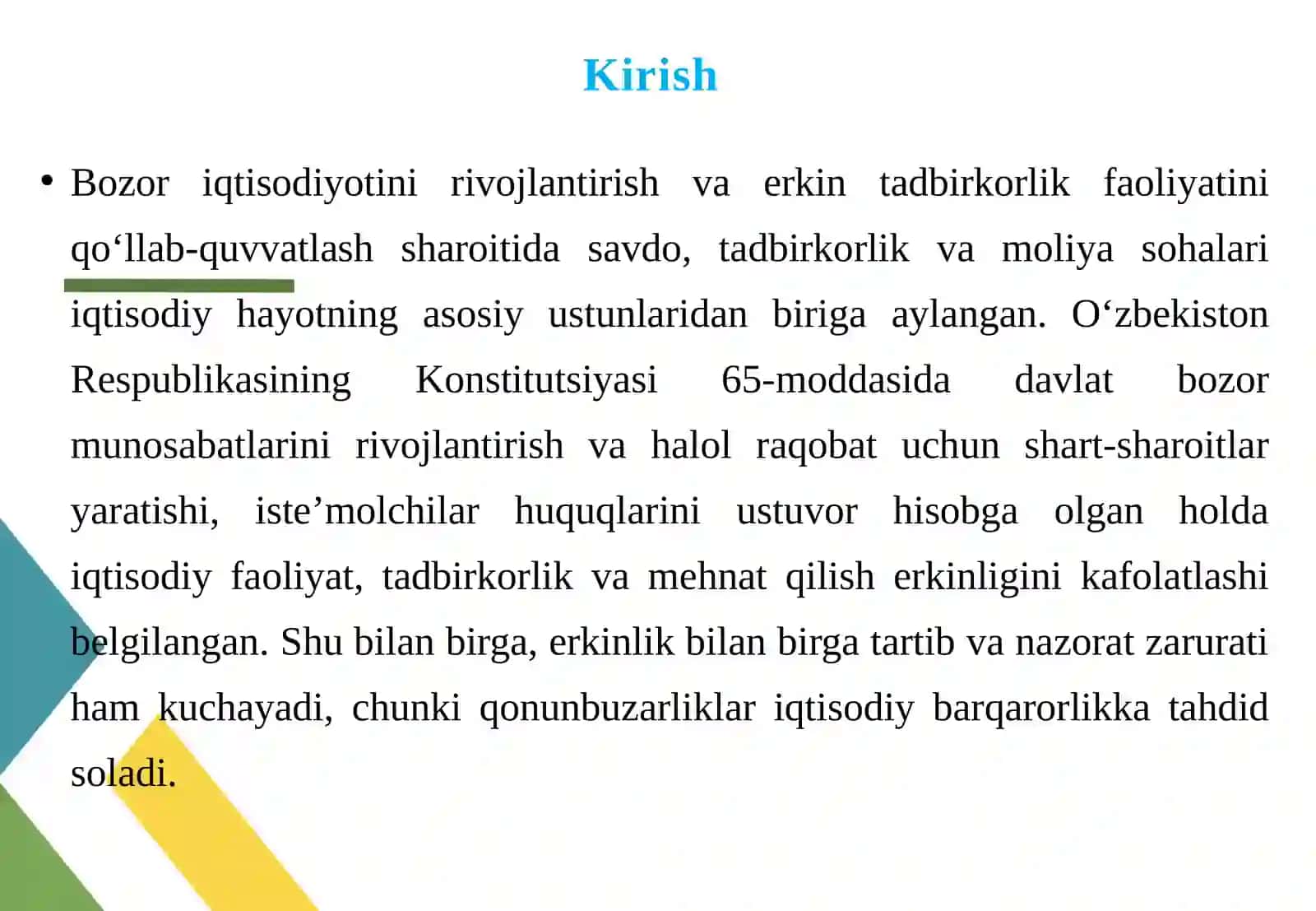 Savdo, tadbirkorlik va moliya sohalaridagi ma’muriy huquqbuzarliklar tarkibi 3