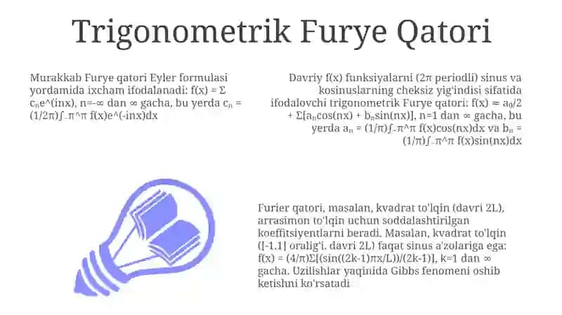 Trigonometrik Furye Qatori 3