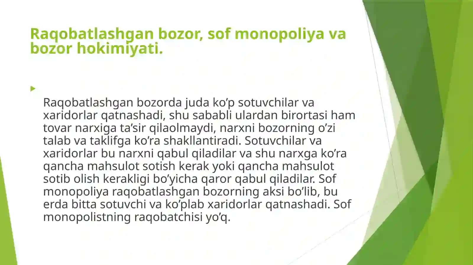 MONOPOLIYADA NARX BELGILASH VA MONOPOL HOKIMIYATI 3