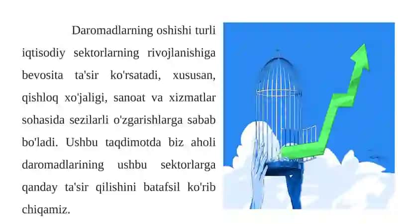 Aholi daromadlarining iqtisodiy sektorlar rivojlanishiga ta’siri 3