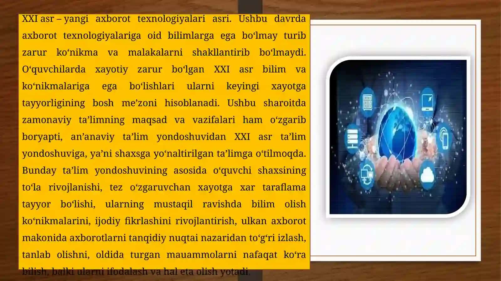 O’QITUVCHINING AXBOROT-KOMMUNIKATSIYA TEXNOLOGIYALARI (AKT) DAN FOYDALANISH MAHORATI 3