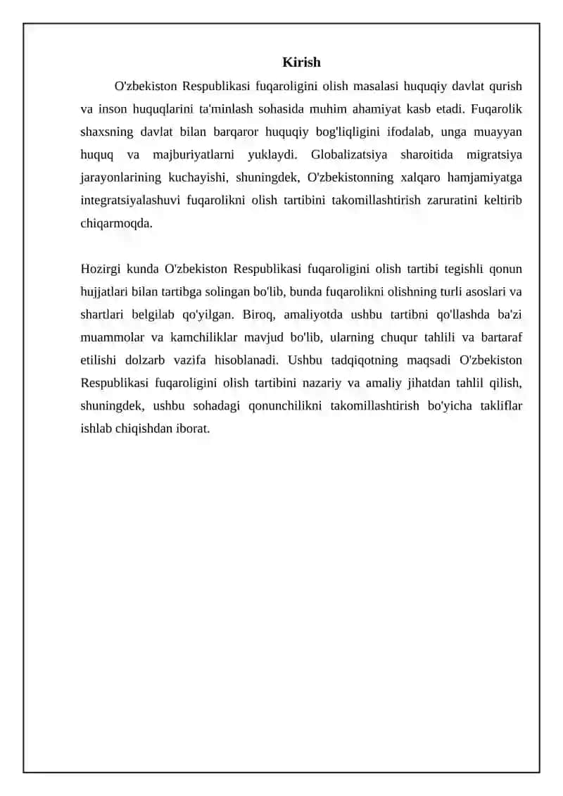 O’zbekiston Respublikasi Fuqoroligini Olish 3