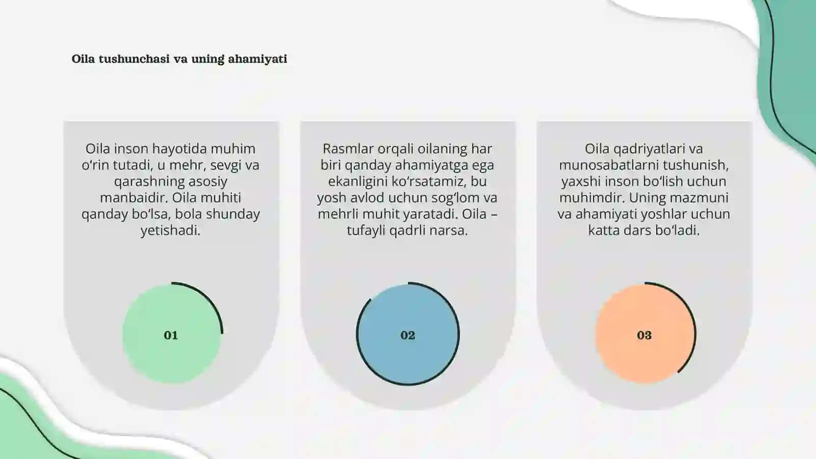 Oilaviy madaniyat 3