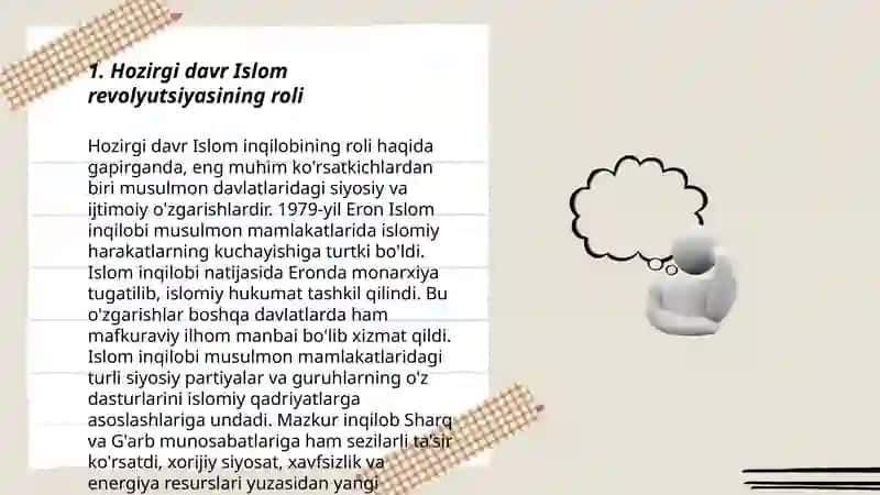Hozirgi davrda Islom Revoluzatsiyaning ahamiyati 3