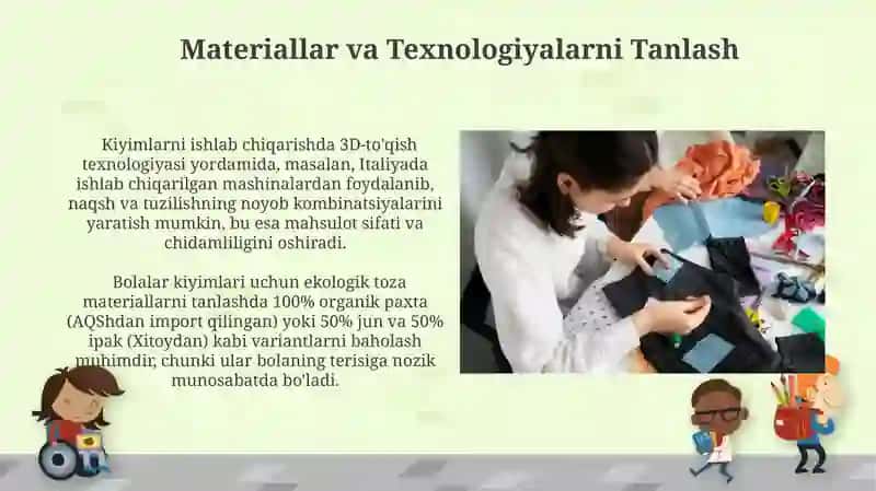 Bolalar Kiyimlarining Texnologik Xaritasi 3