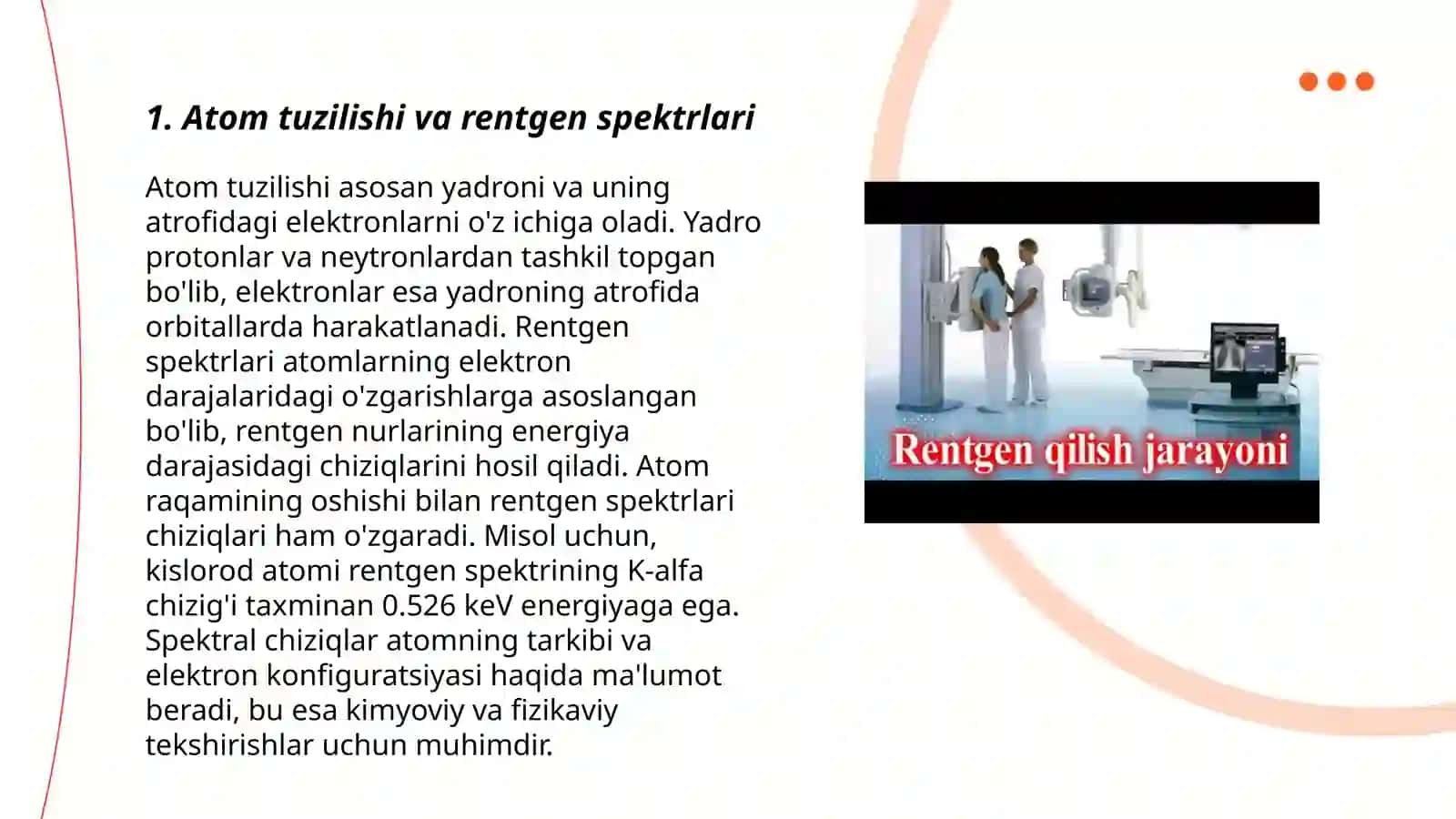 Atomlarni xarakterlovchi rentgen spektrlari 3