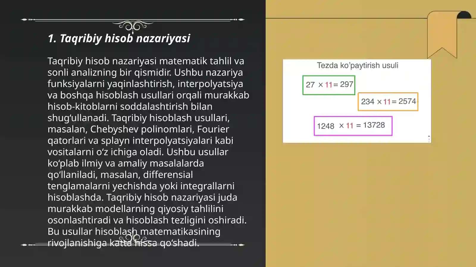 Taqribiy hisob nazariyasi 3