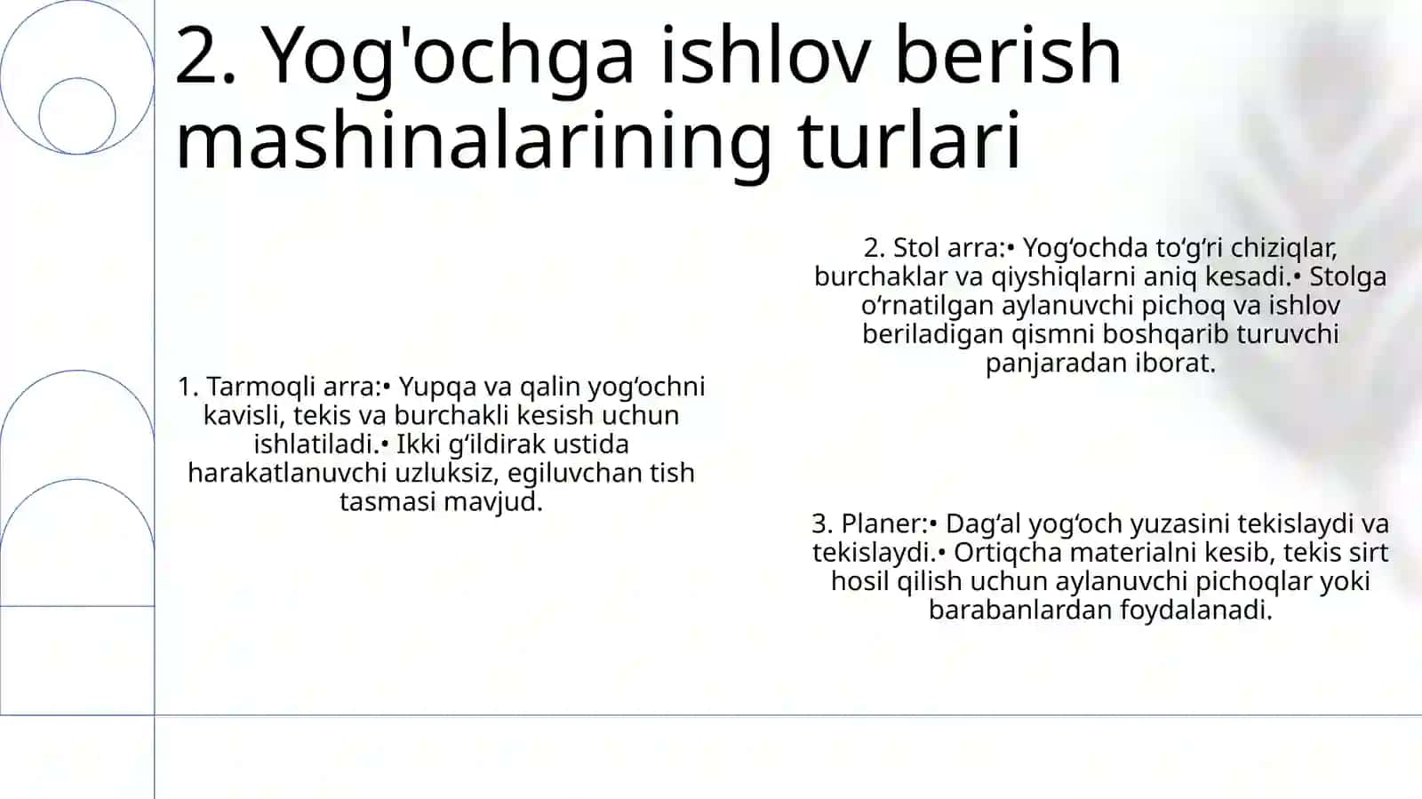 Yog‘Ochga Ishlov Berish Dastgohi Haqida 3