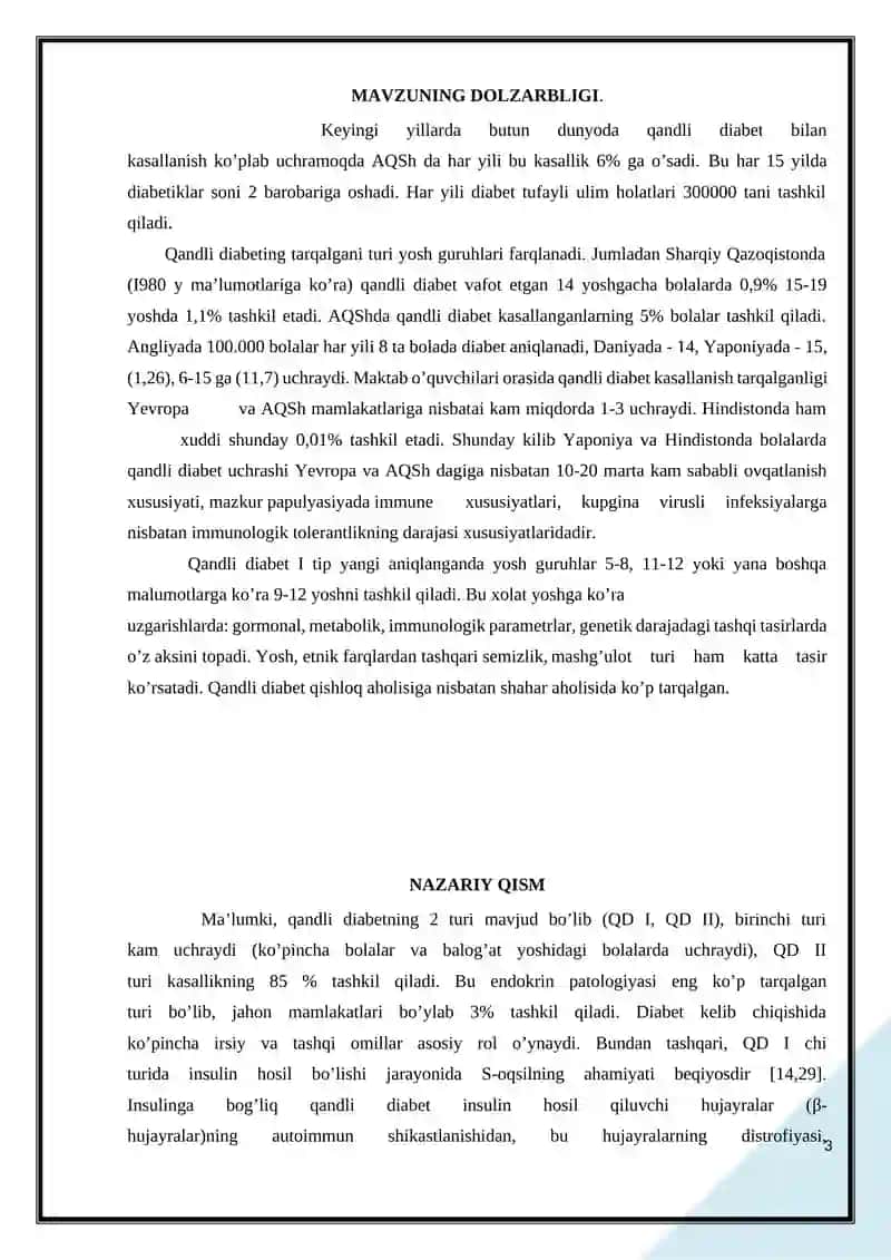 Qandli diabet 3