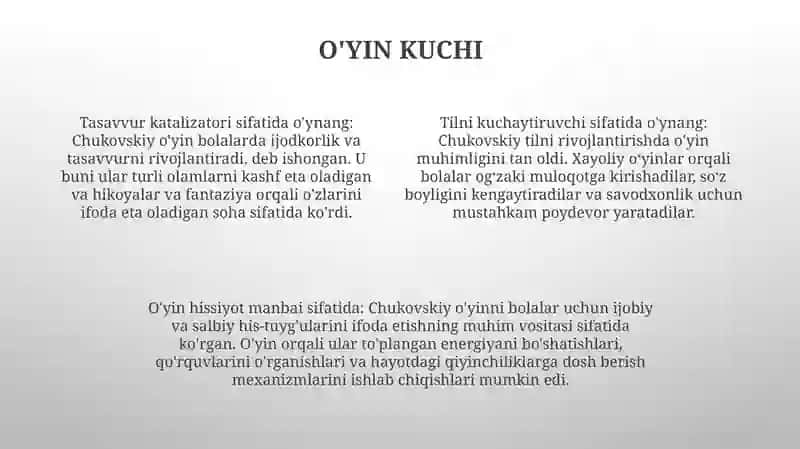 Korney Ivanovich Chukoviskiy Ertak Dostonlarida Ilgari Surilgan Goyalar 3