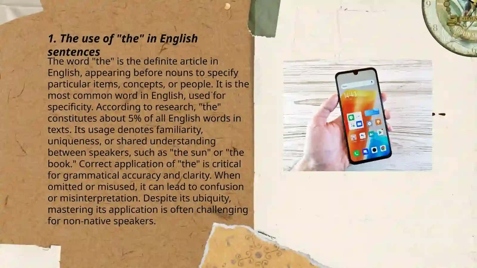 Articles the, a |an and zero article 3