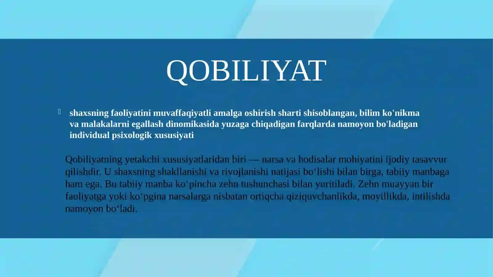 Qobiliyat 3