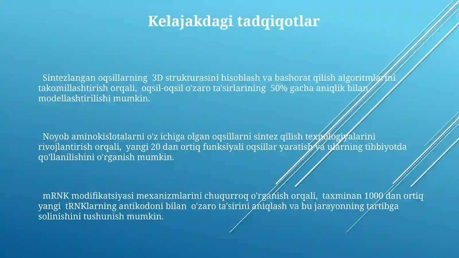Oqsil biosintizi Kodon va anitikodon 3