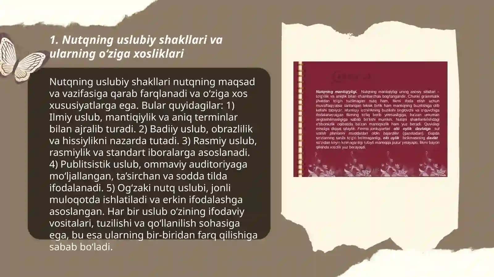 Nutqning uslubiy shakllari 3