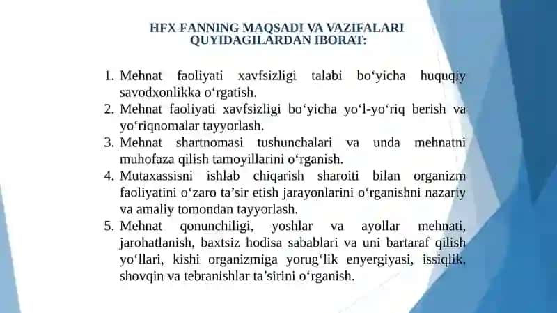 HAYOT FAOLIYATI XAVFSIZLIGITUSHUNCHASI VA RIVOJLANISHI 3