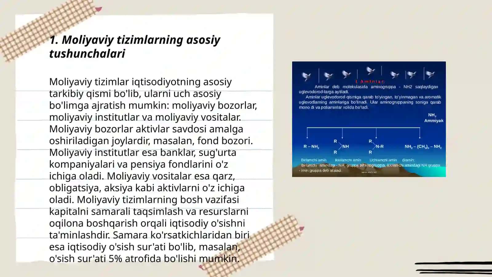 Moliyaviy tizimlar va ularning tarkibi 3