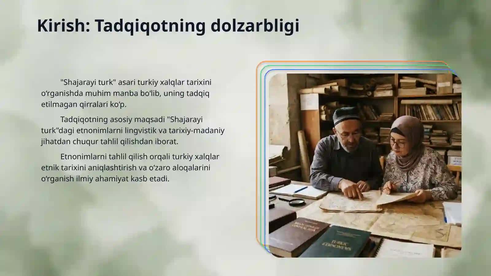 Shajarayi turk asaridagi etnonimlar bilan ishlash 3