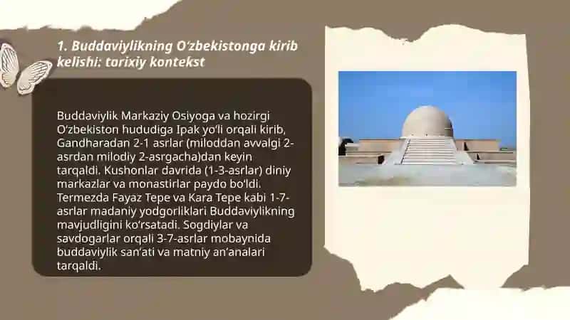 Oʻzbekistonda buddaviylik dinining tarixiy ildizlari 3