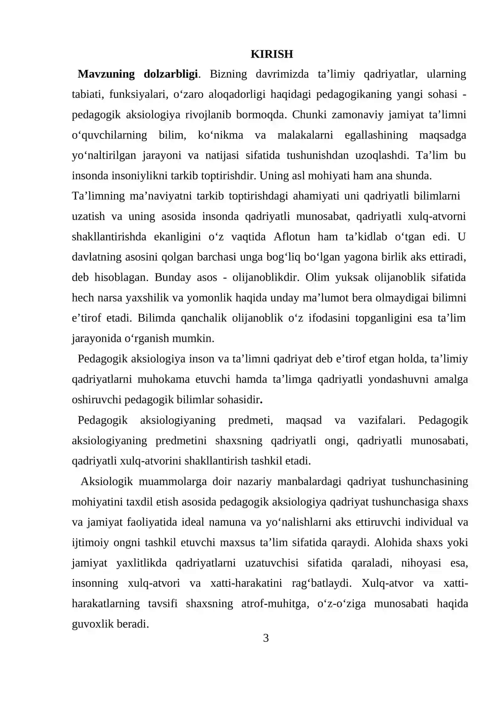 Pedagogik aksiologiya va undan boshlang‘ich ta’lim tizimida foydalanish texnologiyasi 3