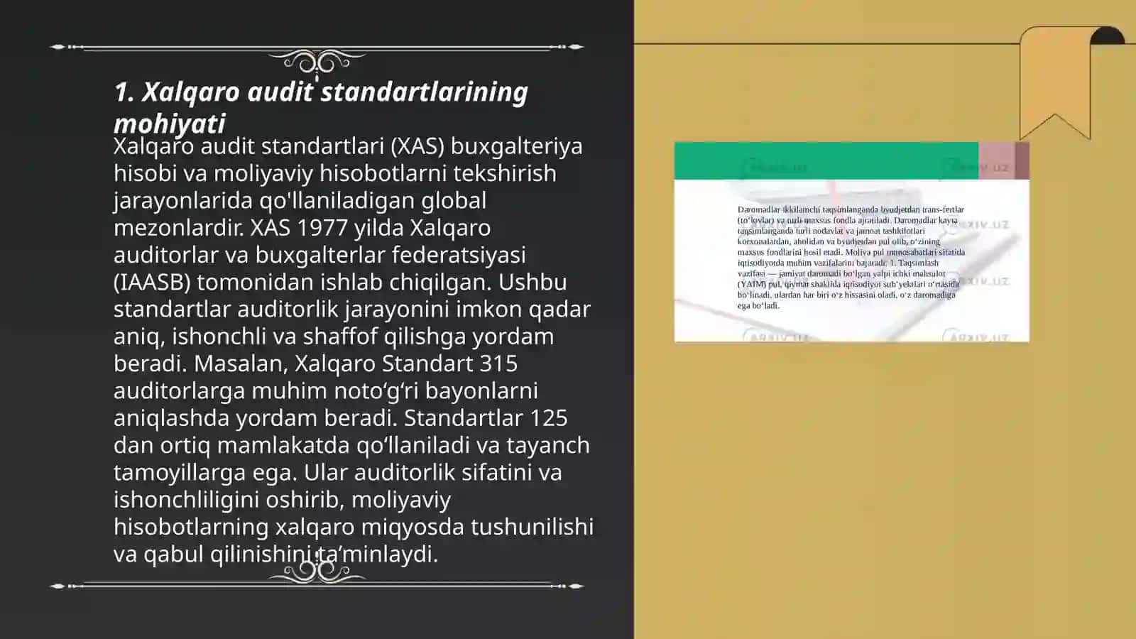 Xalqaro audit standartlari 3