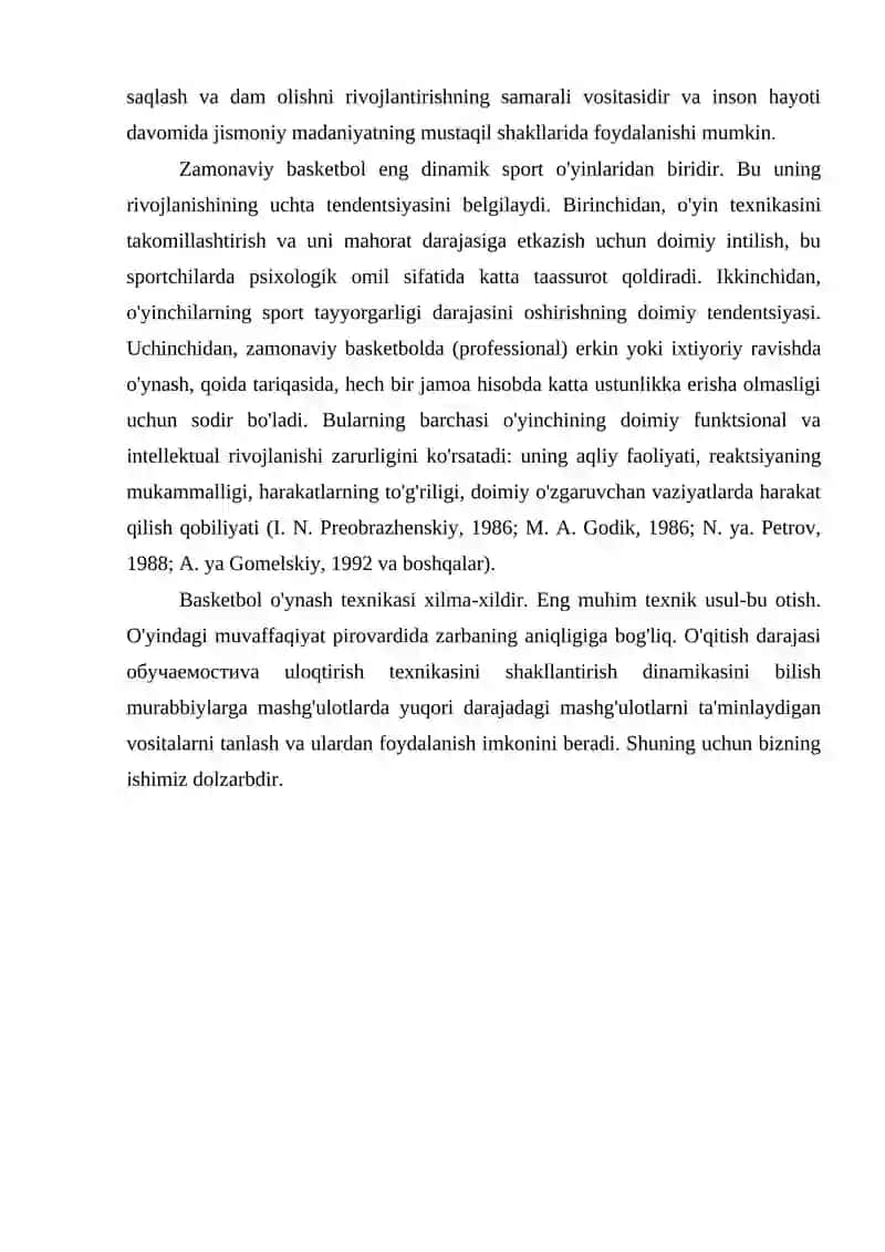 Sport bayramlarini o’tkazishda sport o’yinlari basketboldan foydalanish 3