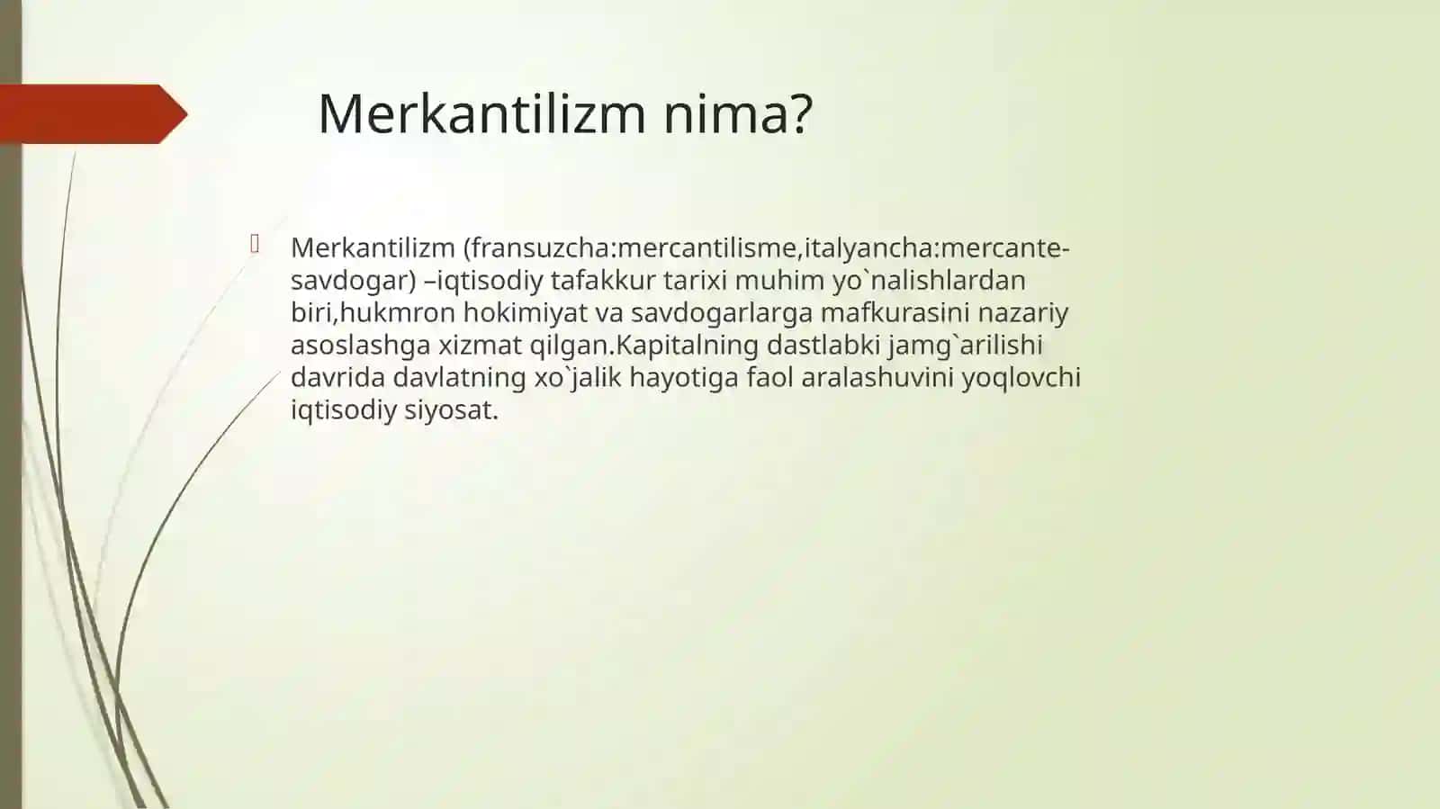 Merkantilizm g`oyalari 3