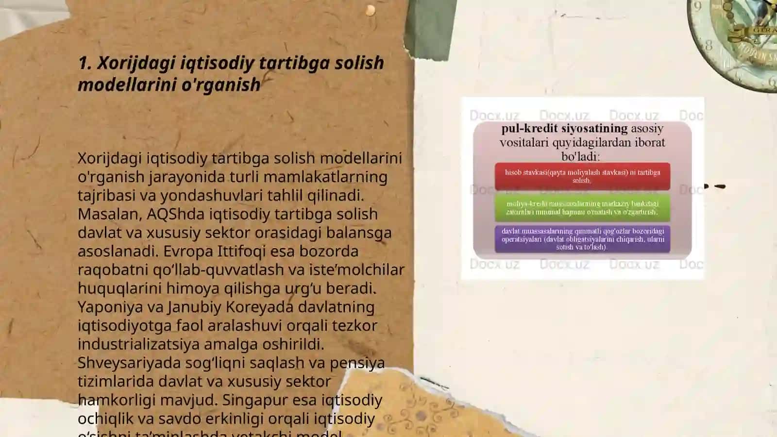 Mintaqa iqtisodiyotini tartibga solishning xorij tajribasi 3