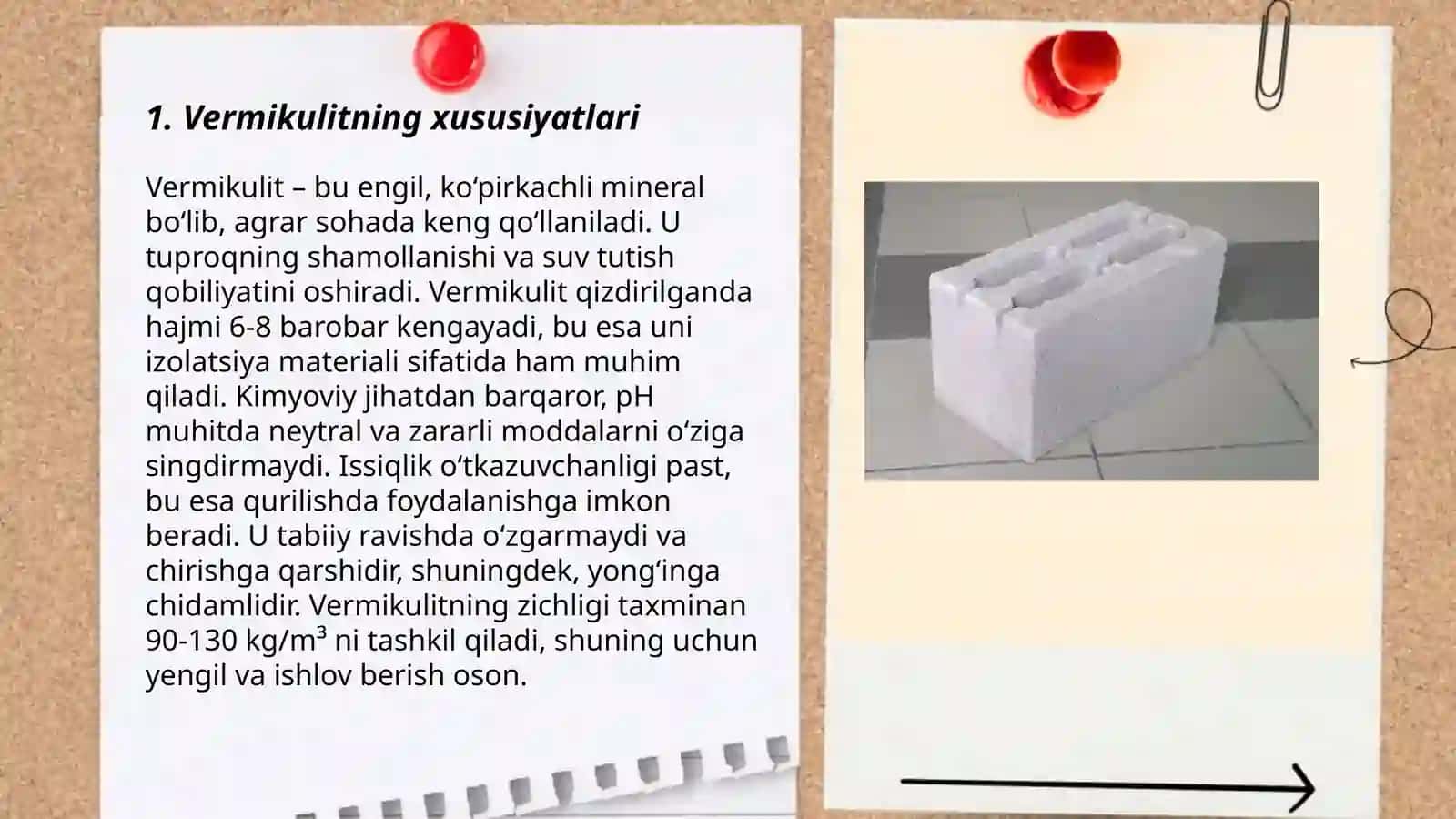 Vermikulit beton buyumlarni ishlab chiqarish texnologiyasi 3
