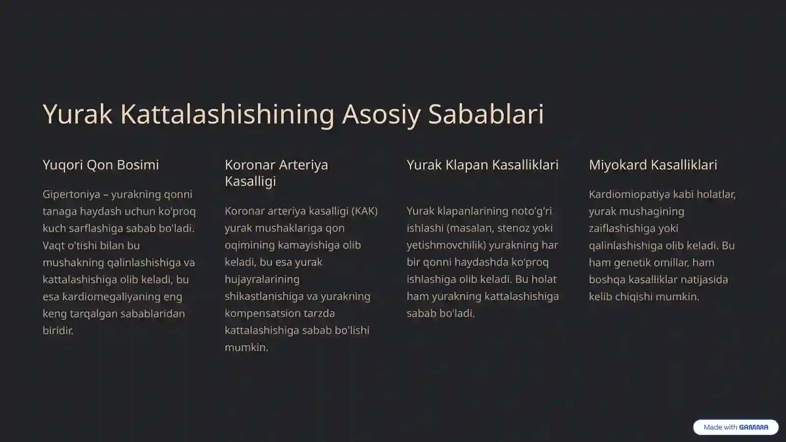 Kardiomegaliya: Yurak Kattalashishi Haqida 3