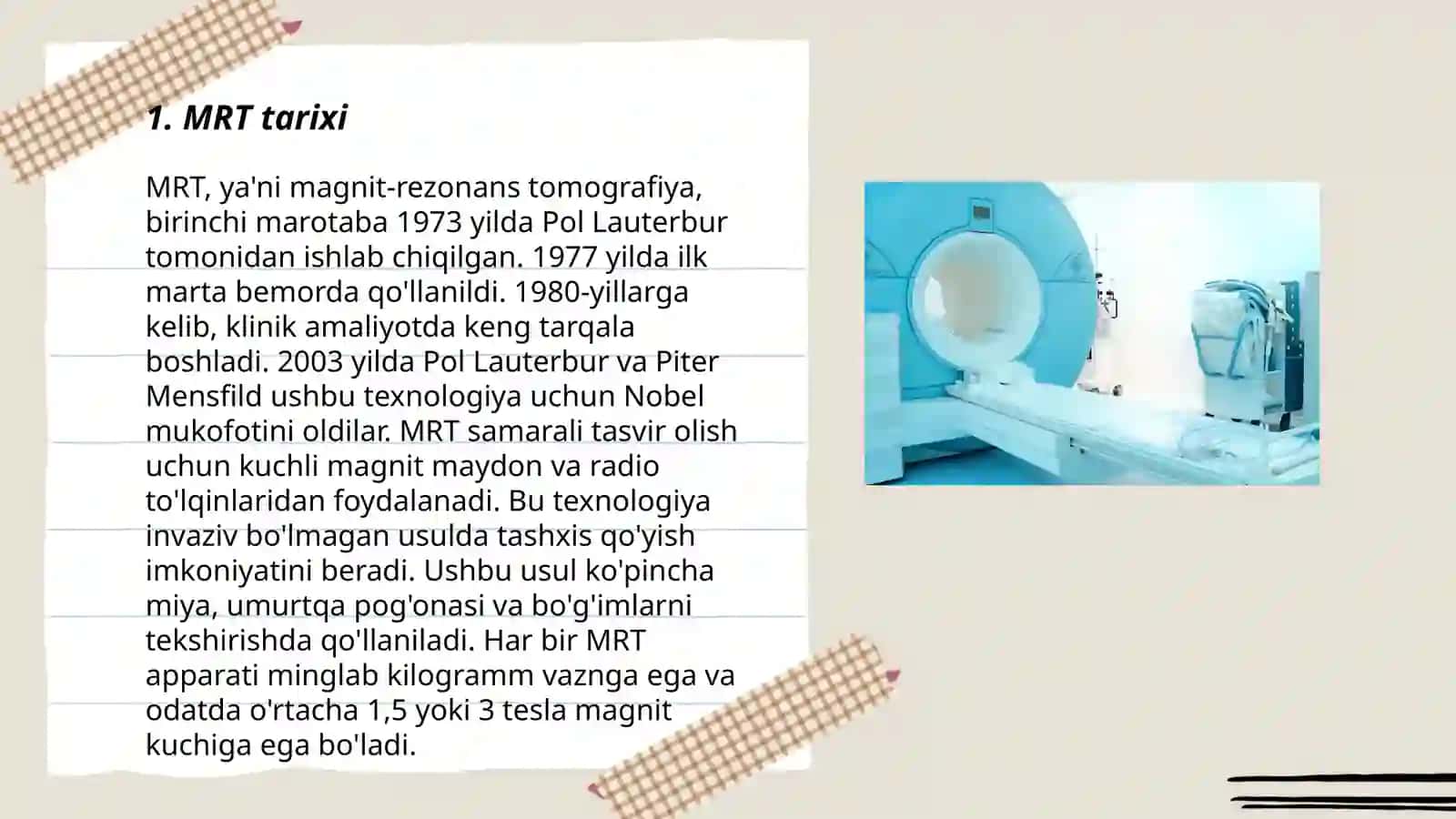 MRT (Magnit-rezonans tomografiya tarixi) 3
