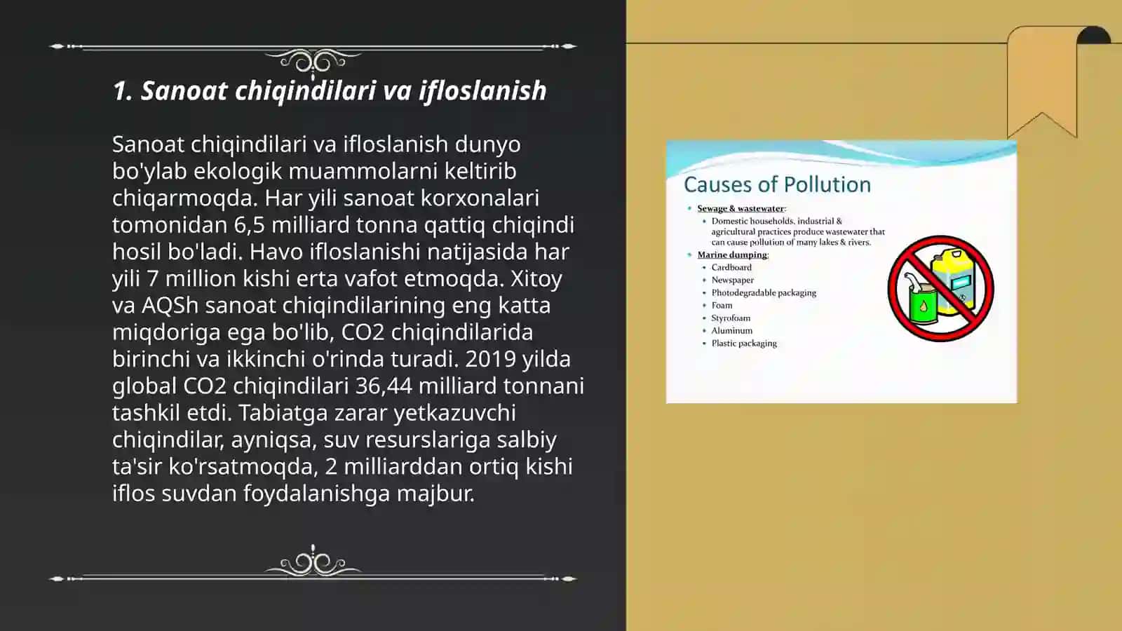 Ichki suv resurslarni ifloslanishini asosiy manbalari va salbiy oqibatlari 3