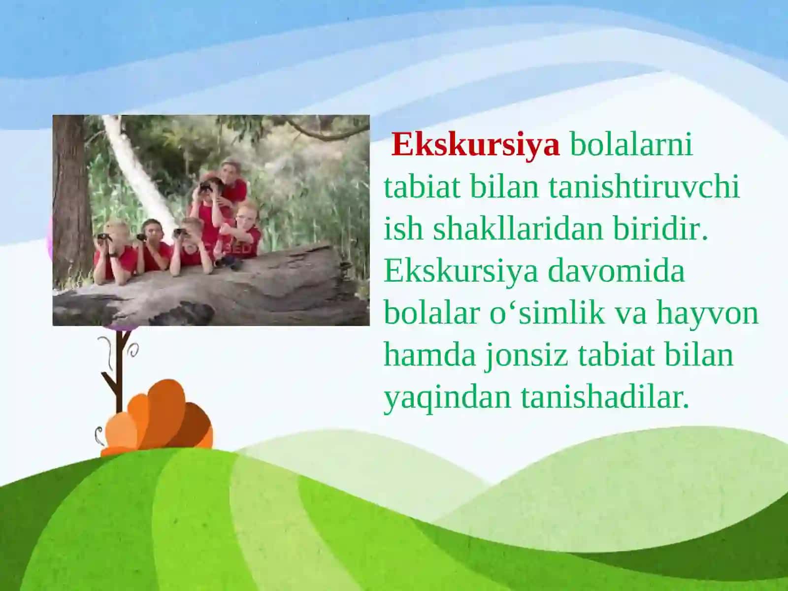 Maktabgachada ekskursiyalarni tashkil etish 3