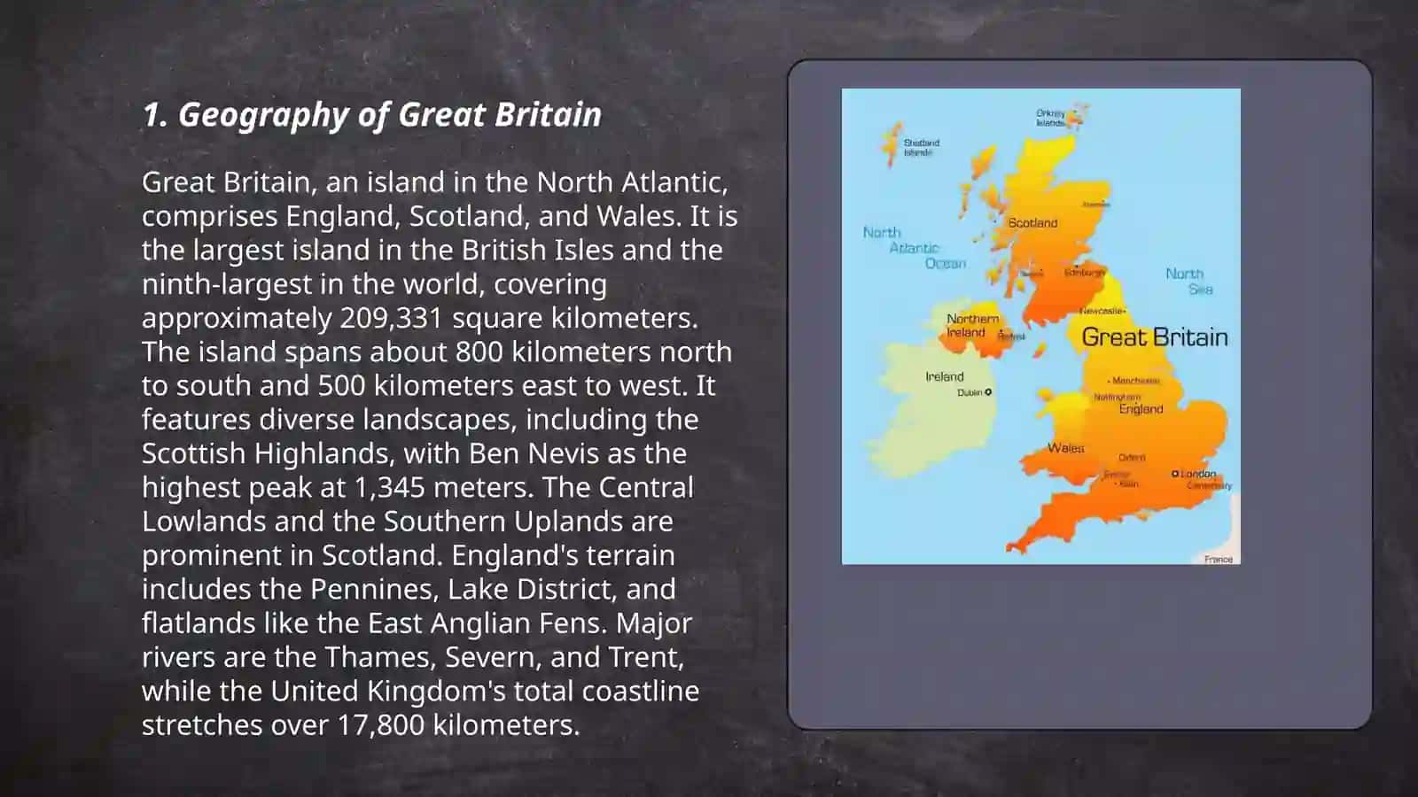 The map of great Britain 3