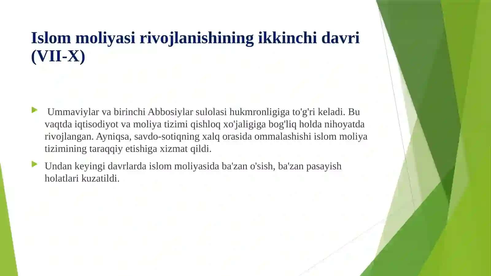 Mamlakatimizda islom moliya bozorini rivojlantirish borasida qilinayotgan ishlar 3