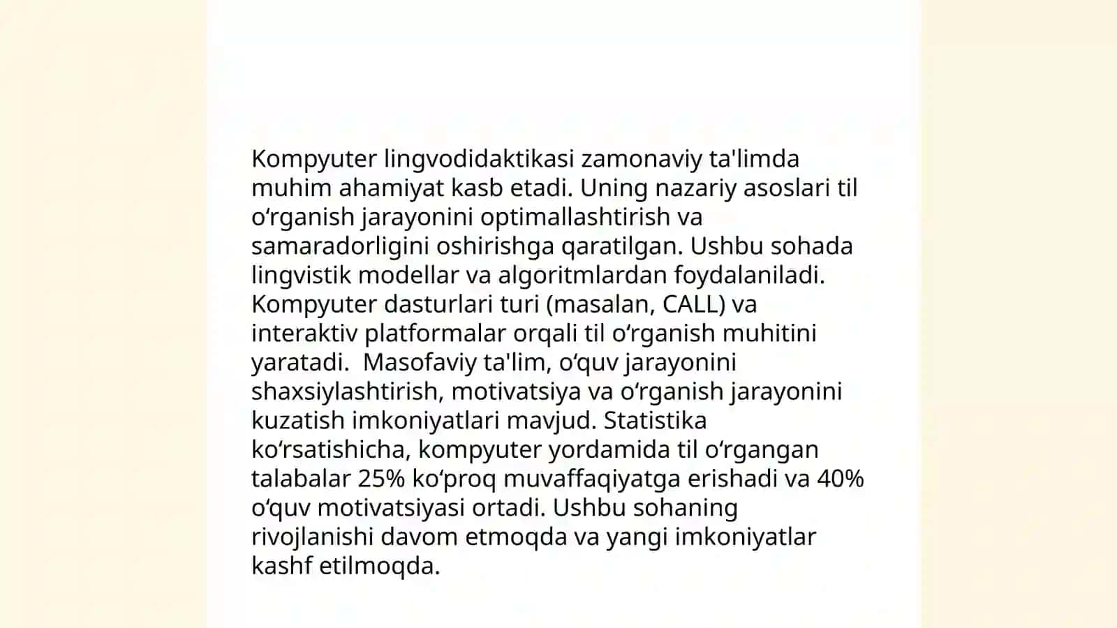 Kompyuter lingvodidaktikasi 3