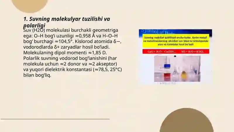 Suvning o'ziga xos erituvchilik xususiyati. Gidratlar 3