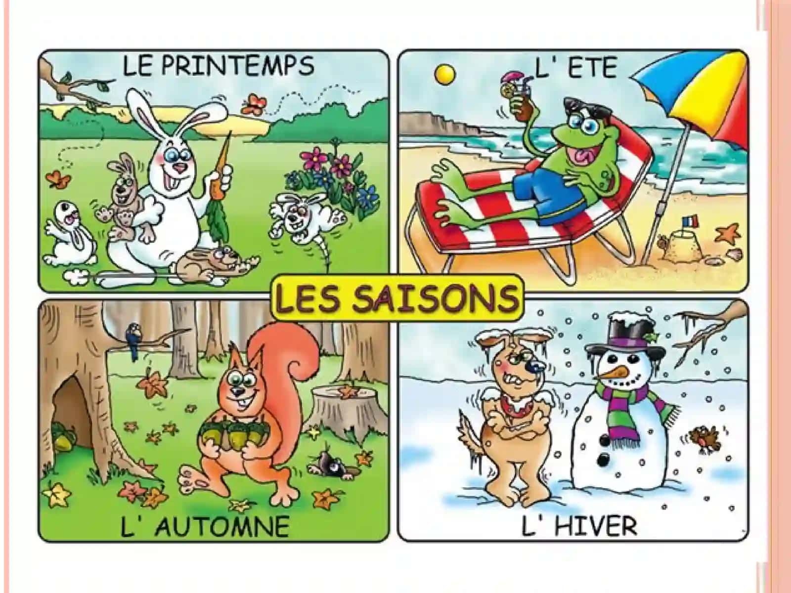 5-sinf Fransuz tili fanidan dars ishlanma. Les saisons 3