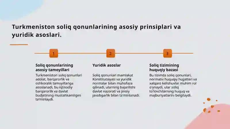 Turkmaniston Resbublikasi soliq tizimi jismoniy shaxslarni soliqqa tortish mexanizmi 3